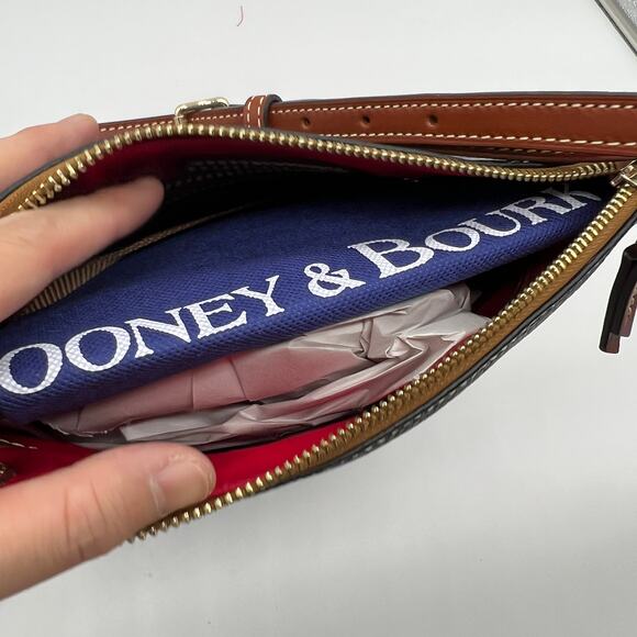 Dooney & Bourke Pebble Leather Crossbody Purse Black - Picture 10 of 12